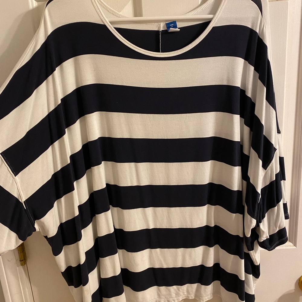 Old Navy Oversized Luxe Striped T-Shirt